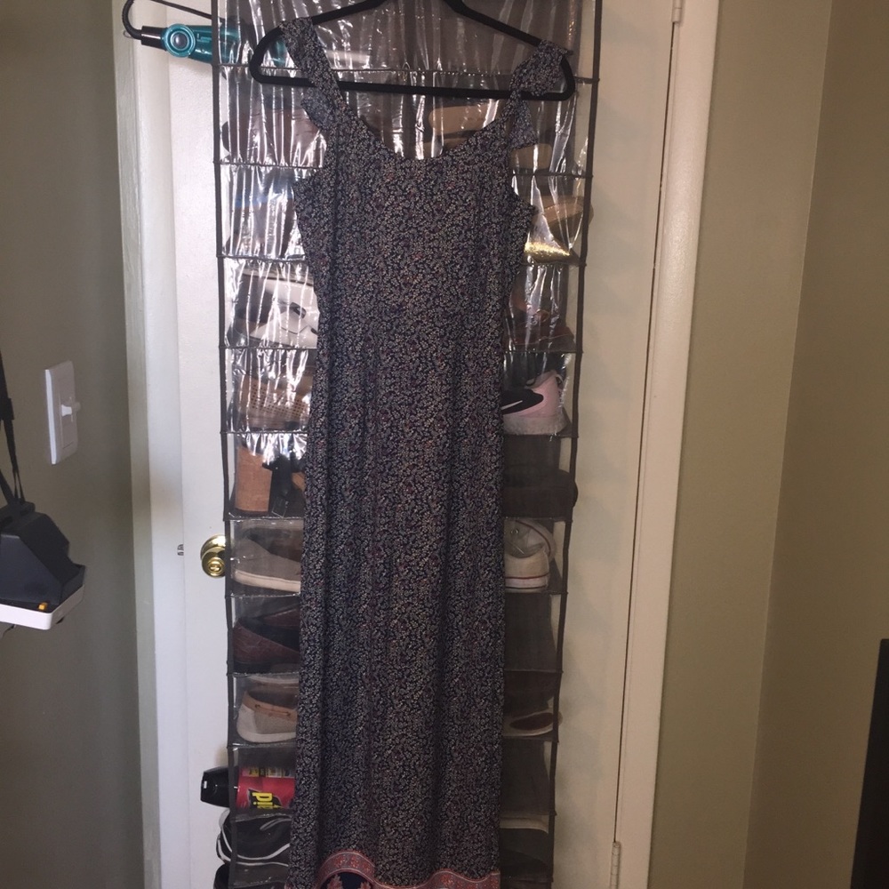 Floral Jumpsuit Open-back